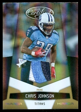 2010 Certified Mirror Gold Materials #144 Chris Johnson/50