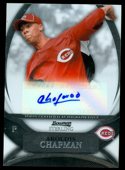 2010 Bowman Sterling Prospect Autographs #AC Aroldis Chapman