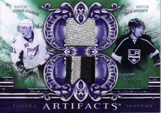 2010-11 Artifacts Tundra Tandems Patches Emerald #TT22008 Steven Stamkos/Drew Doughty