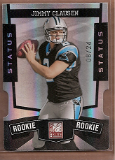 2010 Donruss Elite Status Black #157 Jimmy Clausen
