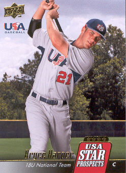 2009 Upper Deck Signature Stars USA Star Prospects #USA8 Bryce Harper