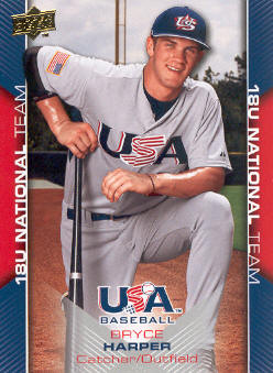 2009-10 USA Baseball #USA30 Bryce Harper front image