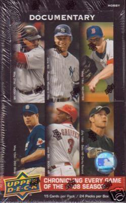 2008 Upper Deck Documentary Baseball Factory Sealed Box (24 Packs)