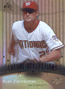 2005 Reflections #223 Ryan Zimmerman FR RC