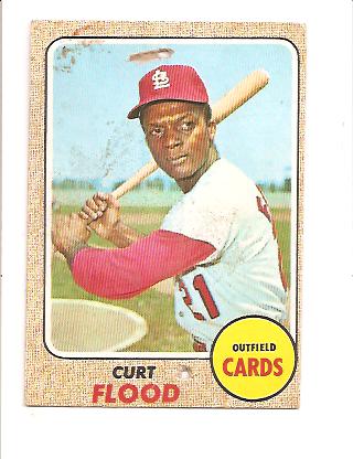 1968 Topps #180 Curt Flood
