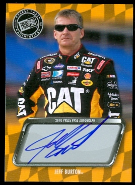 2010 Press Pass Autographs #8 Jeff Burton