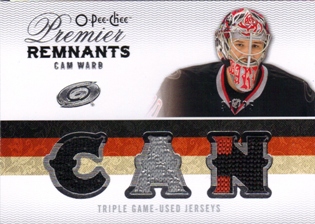 2009-10 OPC Premier Rare Remnants Triples #PRTWA Cam Ward