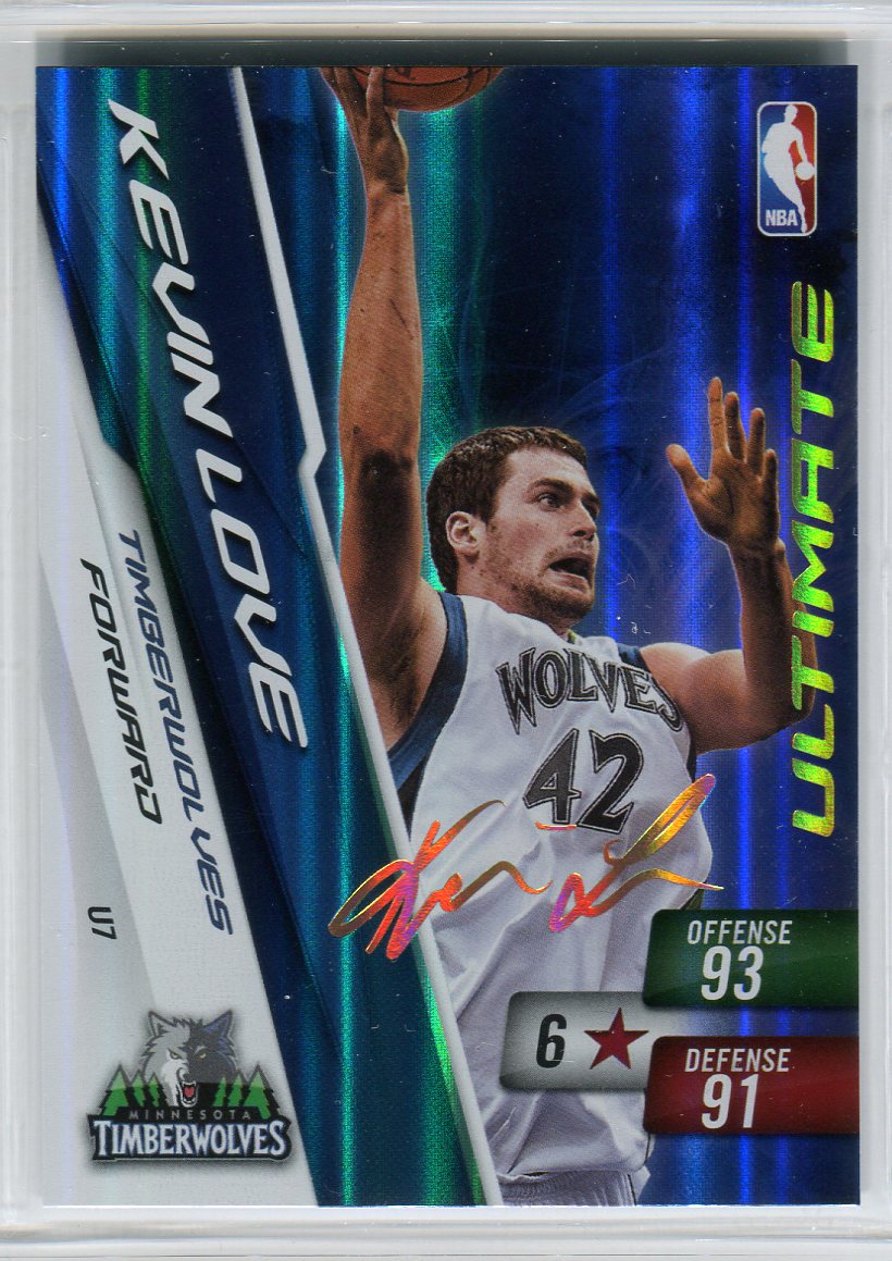 2010-11 Adrenalyn XL Ultimate Signature #7 Kevin Love