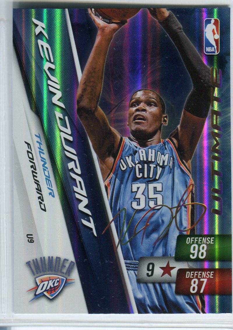 2010-11 Adrenalyn XL Ultimate Signature #9 Kevin Durant