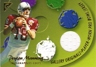 2001 Topps Gallery Originals Relics #GOPM Peyton Manning