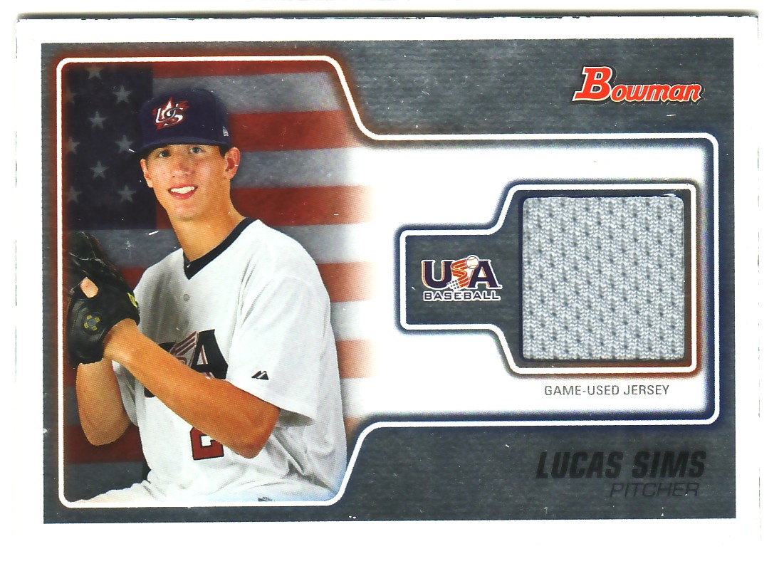 2010 Bowman Draft USA Baseball Jerseys #USAR19 Lucas Sims