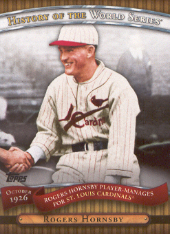 2010 Topps History of the World Series #HWS4 Rogers Hornsby