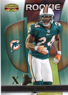 2009 Donruss Gridiron Gear Gold X's #199 Vontae Davis