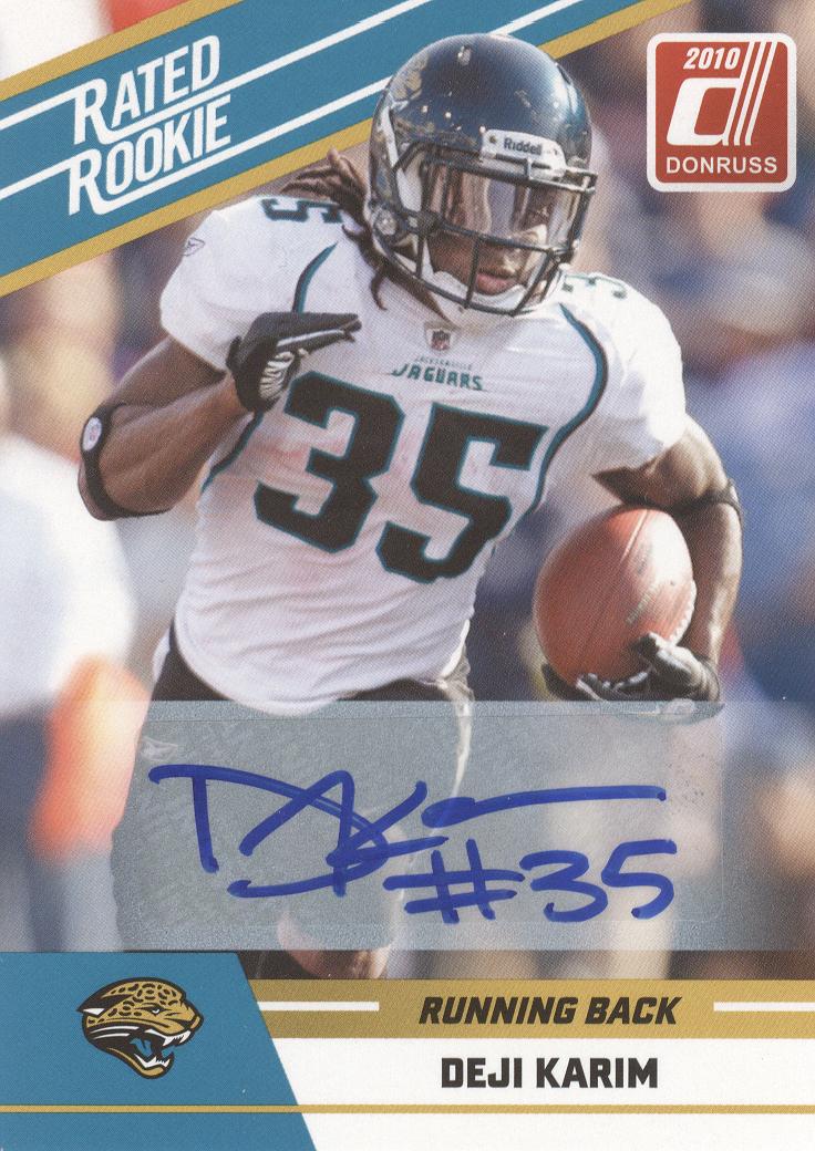 2010 Donruss Rated Rookies Autographs #26 Deji Karim