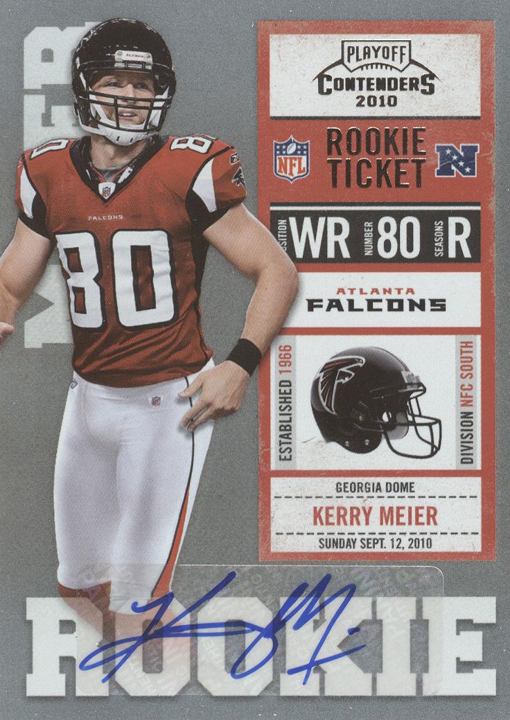2010 Playoff Contenders #160 Kerry Meier AU RC