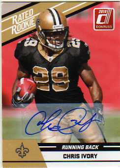 2010 Donruss Rated Rookies Autographs #18 Chris Ivory