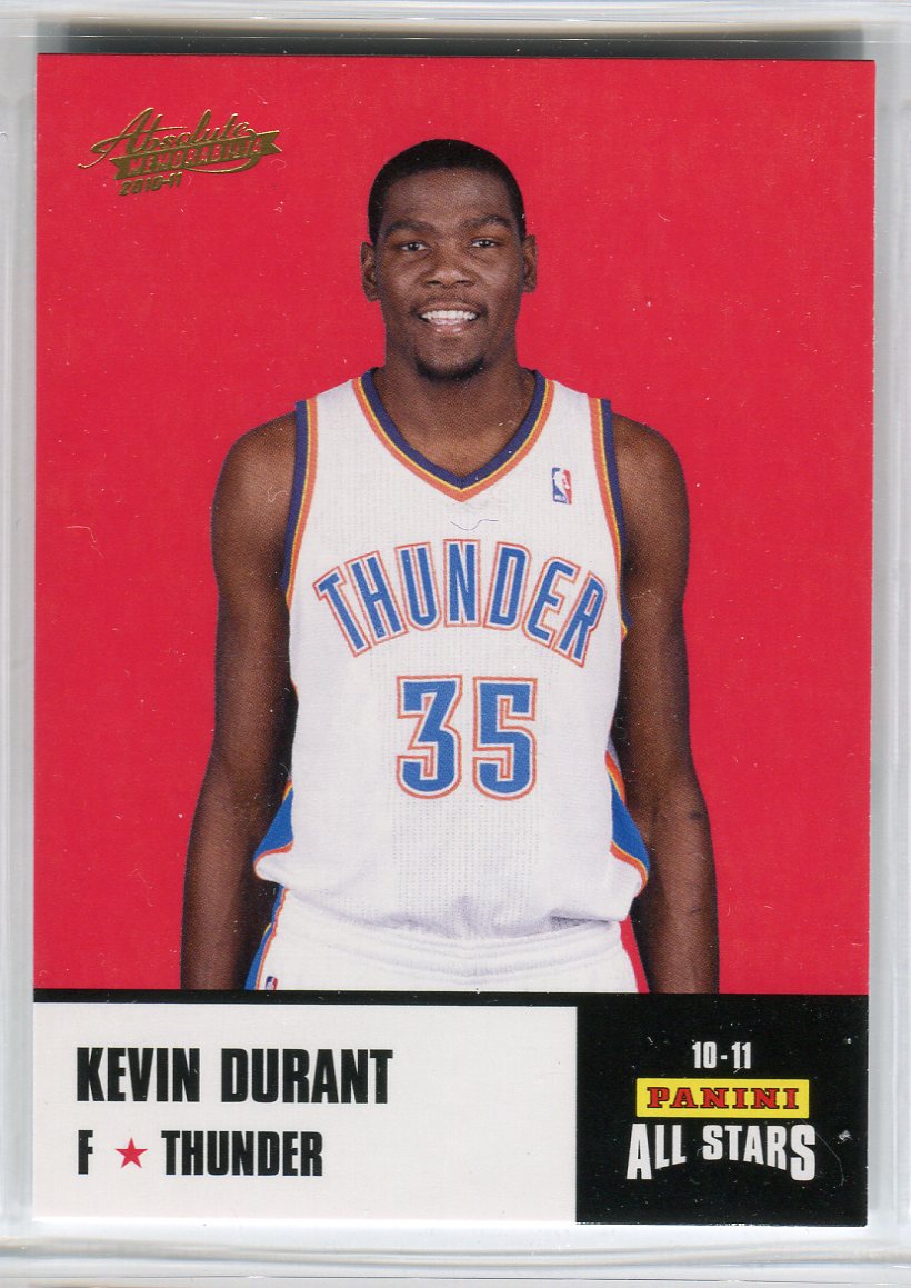 2010-11 Absolute Memorabilia Panini All Stars Rack Pack #16 Kevin Durant