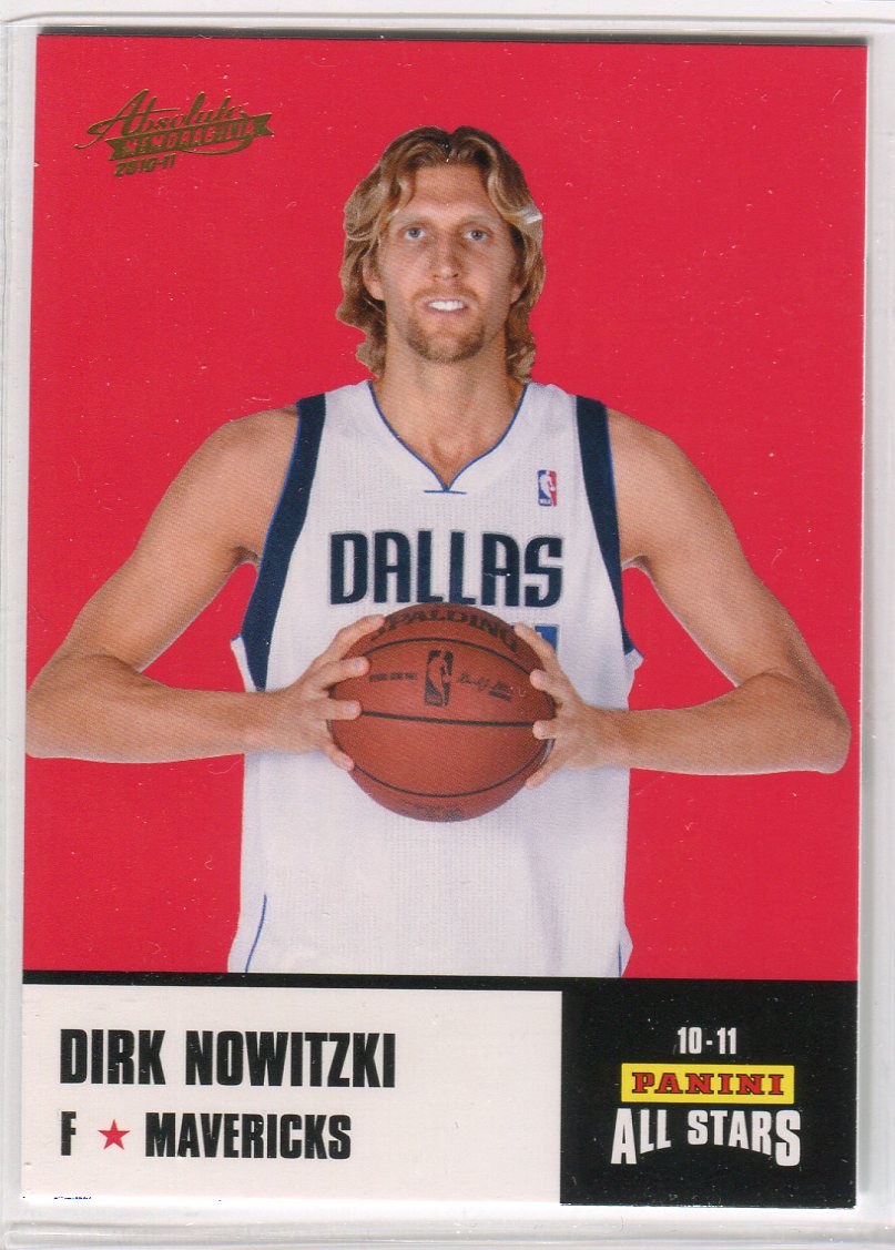 2010-11 Absolute Memorabilia Panini All Stars Rack Pack #21 Dirk Nowitzki