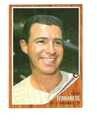 1962 Topps #547 Don Ferrarese