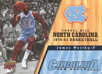 2010-11 Upper Deck North Carolina #40 James Worthy