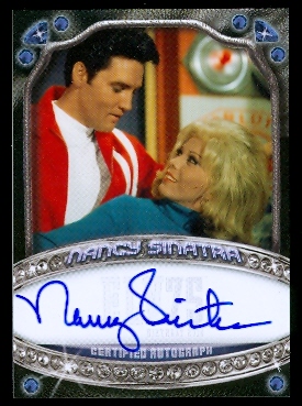 2010 Elvis Milestones Celebrity Signatures Blue #CSNS Nancy Sinatra