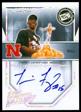 2008 Press Pass Legends Bowl Edition MVP Autographs Onyx #TF Tommie Frazier/25