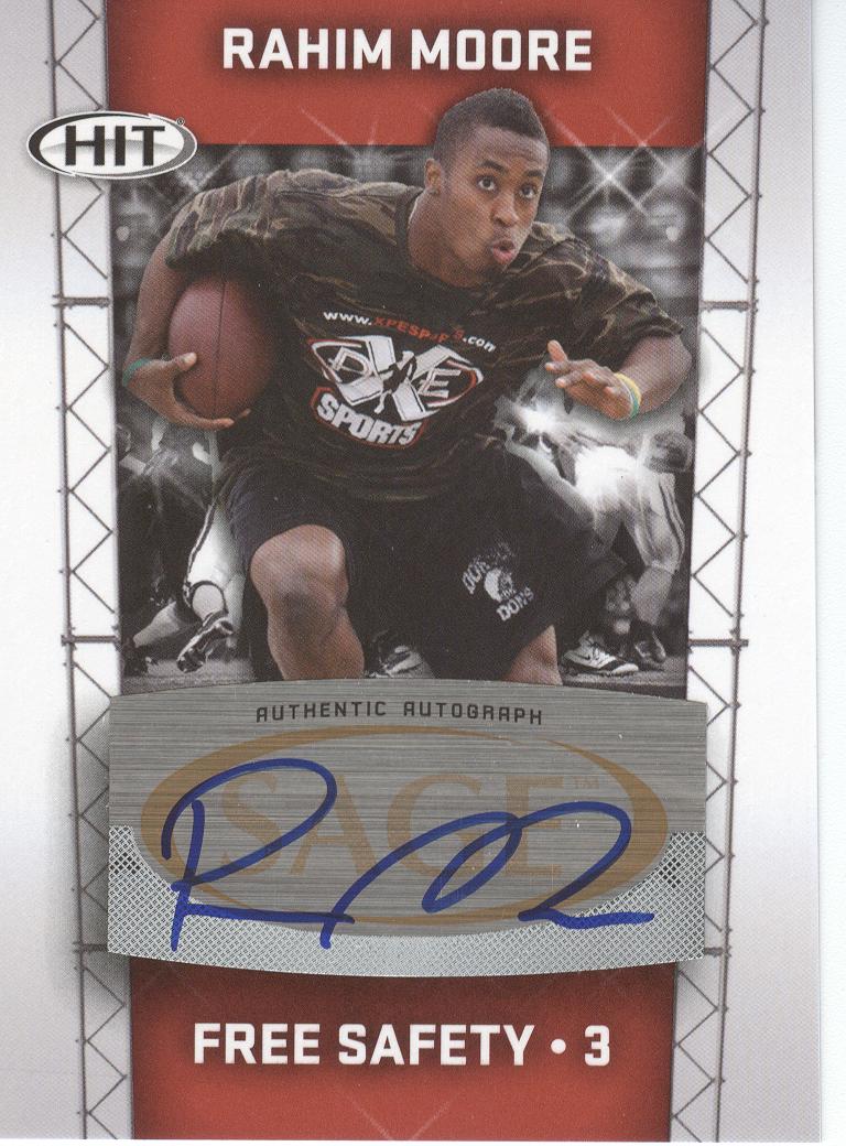 2011 SAGE HIT Autographs #33 Rahim Moore