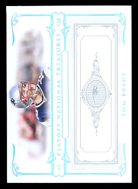 2007 Playoff National Treasures Silver #1 Tom Brady