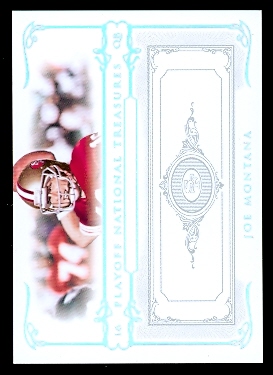 2007 Playoff National Treasures Silver #55 Joe Montana
