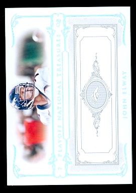 2007 Playoff National Treasures Silver #57 John Elway
