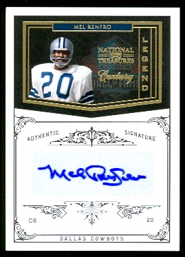 2010 Playoff National Treasures Century Gold Signature #186 Mel Renfro/25