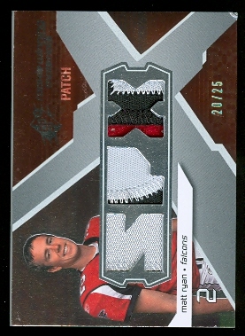2008 SPx Rookie Materials SPX Triple Patch 25 #RMMR Matt Ryan