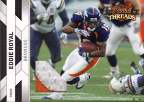 2010 Panini Threads Jerseys Prime #42 Eddie Royal/50