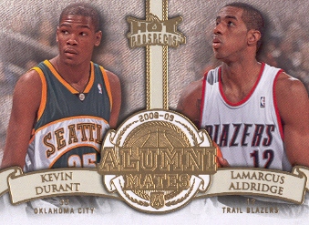 2008-09 Hot Prospects Alumni Mates #AM15 Kevin Durant/LaMarcus Aldridge