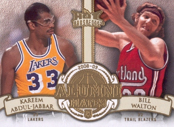 2008-09 Hot Prospects Alumni Mates #AM18 Kareem Abdul-Jabbar/Bill Walton