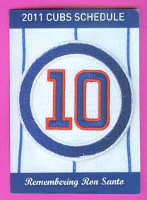 2011 Chicago Cubs Baseball Pocket Schedule (Ron Santo Cover)