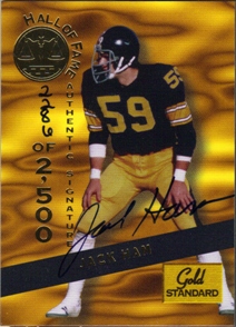 1994 Signature Rookies Gold Standard HOF Autographs #10 Jack Ham