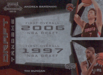 2009-10 Playoff Contenders Draft Tandems #2 Andrea Bargnani/Tim Duncan