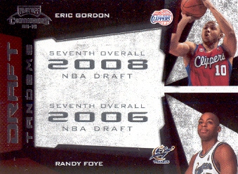 2009-10 Playoff Contenders Draft Tandems #5 Eric Gordon/Randy Foye