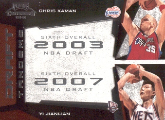 2009-10 Playoff Contenders Draft Tandems #6 Chris Kaman/Yi Jianlian