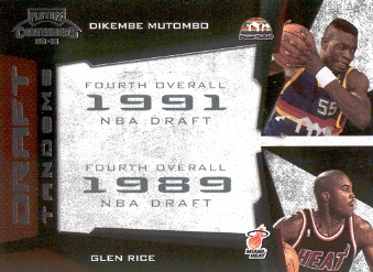 2009-10 Playoff Contenders Draft Tandems #10 Dikembe Mutombo/Glen Rice