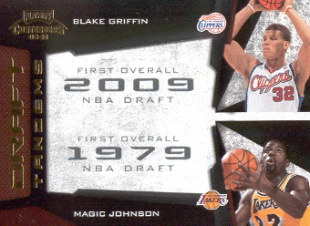 2009-10 Playoff Contenders Draft Tandems Gold #17 Blake Griffin/Magic Johnson
