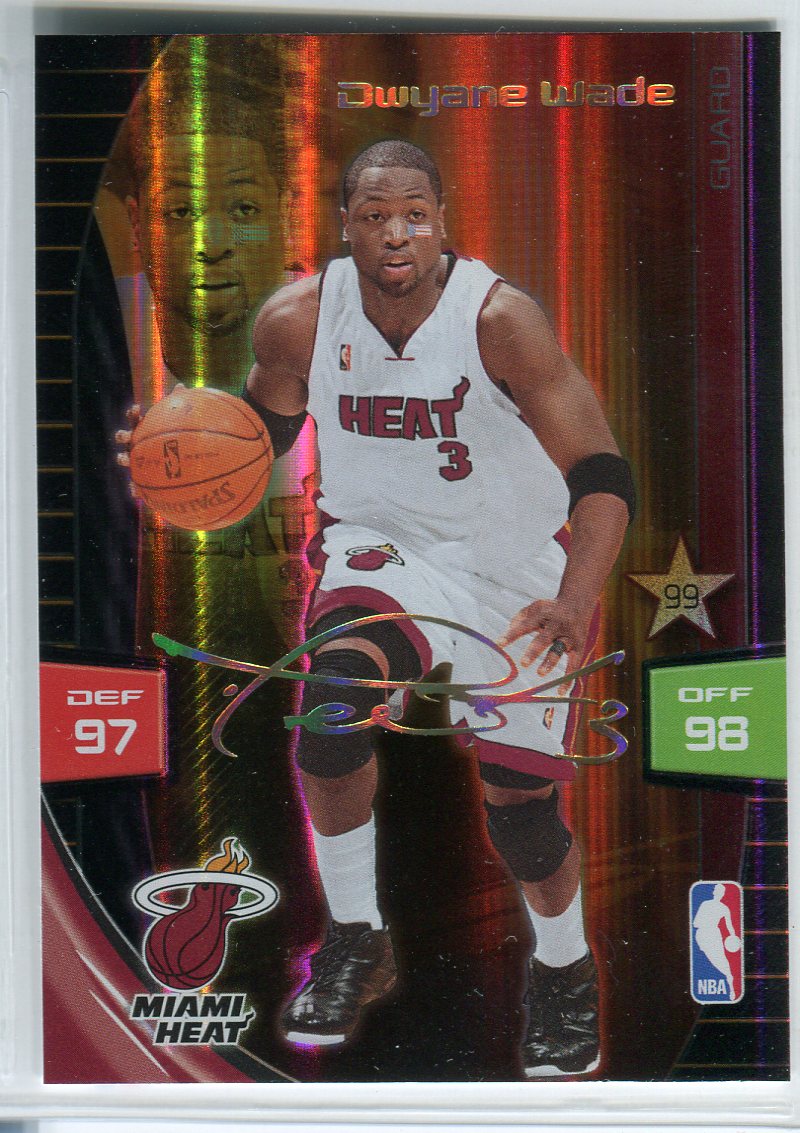 2009-10 Adrenalyn XL Extra Signature #28 Dwyane Wade