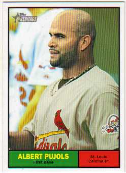 2010 Topps Heritage #1b Albert Pujols/Dice Back SP