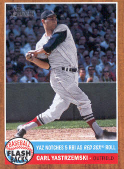 2011 Topps Heritage Baseball Flashbacks #BF5 Carl Yastrzemski