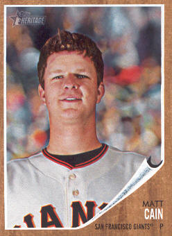 2011 Topps Heritage #260 Matt Cain