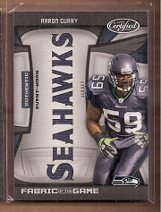 2009 Certified Rookie Fabric of the Game Team Die Cut #29 Aaron Curry