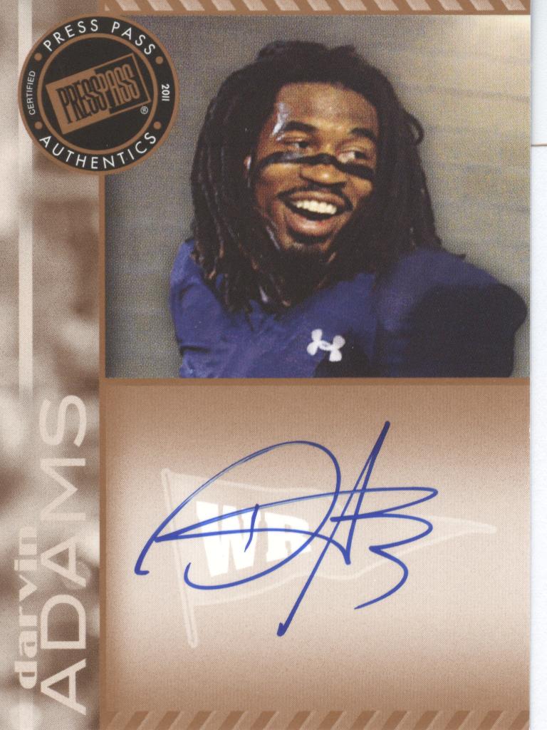 2011 Press Pass Autographs Bronze #PPSDA Darvin Adams