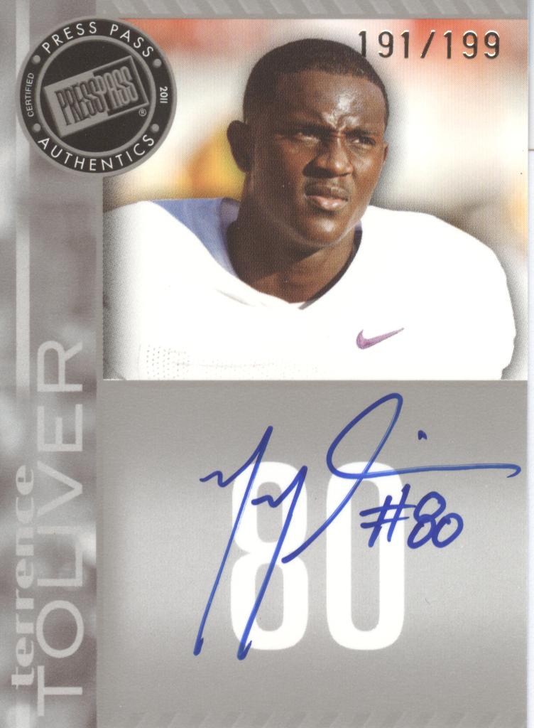 2011 Press Pass Autographs Silver #PPSTT2 Terrence Toliver/199