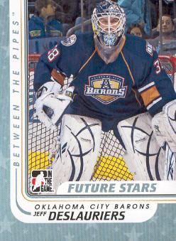 2010-11 Between The Pipes #63 Jeff Deslauriers
